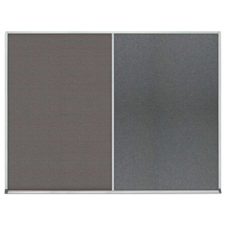 United Visual Products Single Door Radius Corkboard, 18"x24", Sat, UV7000RC-SATIN-APRICOT UV7000RC-SATIN-APRICOT